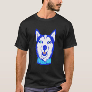 Camiseta Cachorro Husky Olho do Mal Engraçado para Talismã