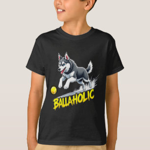 Camiseta Cachorro Husky Siberiano Balístico Engraçado Perse