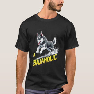 Camiseta Cachorro Husky Siberiano Balólatra Divertido Perse