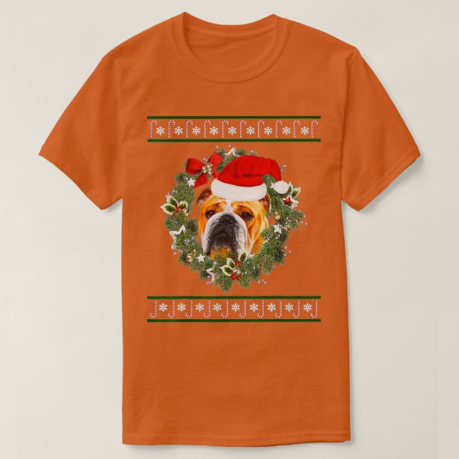 Camiseta Cachorro Inglês - Cachorro Inglês - Natal (Frente do Design)