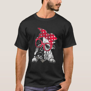 Camiseta Cachorro Inglês Fofo de Natal Faixa para a Cabeça