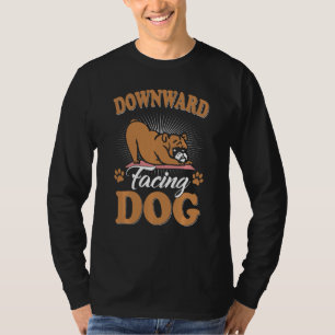 Camiseta Cachorro Inglês Inverso Yoga Poses Med