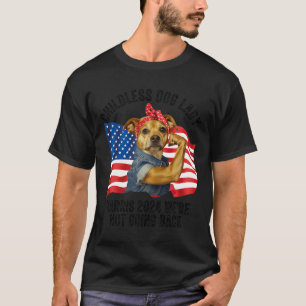 Camiseta Cachorro Isolado Mãe 2024 Kamala Harris Voto Engra