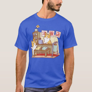 Camiseta Cachorro japonês bonito Pai mãe