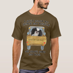 Camiseta Cachorro Japonês Condutor de Caminhão