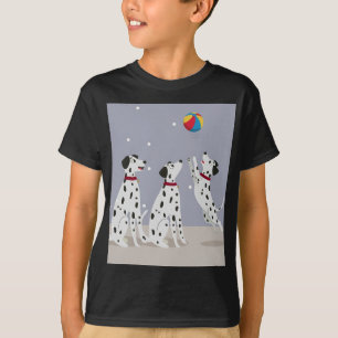Camiseta cachorro joga volei