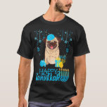 Camiseta Cachorro Judeu Menorah Hanukkah Pajamas Chanukah P<br><div class="desc">Cachorro Judeu Menorah Hanukkah Pajamas Chanukah Pug</div>