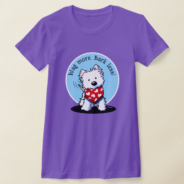 Camiseta Cachorro KiniArt Westie (Postura )