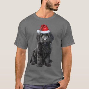 Camiseta Cachorro Labradoodle Cachorro Gelado Feliz Natal