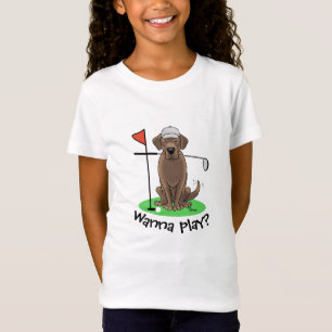 Camiseta Cachorro Labrador de Chocolate Golf - Cachorro de