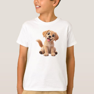 Camiseta Cachorro Labrador Fofo – Cachorrinho Labrador Gold
