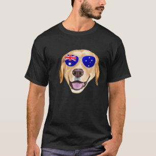 Camiseta Cachorro Labrador Retriever Amarelo Bandeira AU