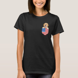 Camiseta Cachorro Labrador Retriever Amarelo Da Bandeira Da
