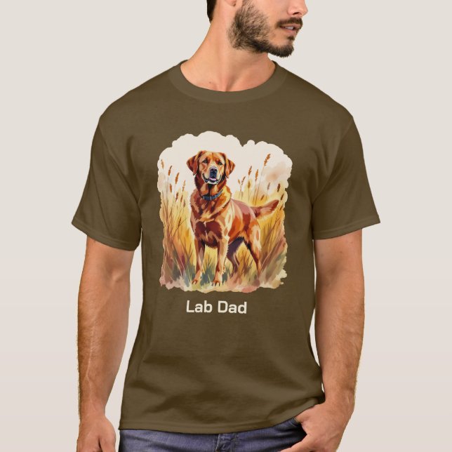 Camiseta Cachorro Labrador Retriever Fox Red (Frente)