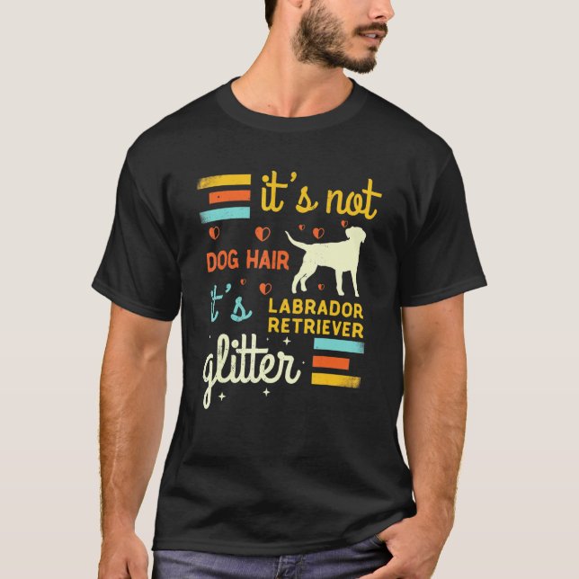 Camiseta Cachorro Labrador Retriever Perda de Cabelo de Cac (Frente)