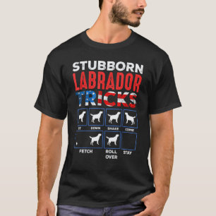 Camiseta Cachorro Labrador Retriever Teimoso Truques Lab Pr