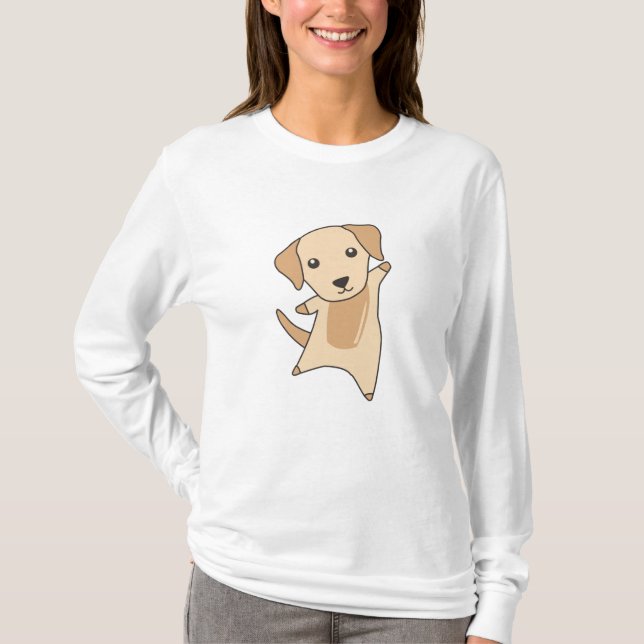 Camiseta Cachorro Labrador Retriver Cães Para Crianças (Frente)