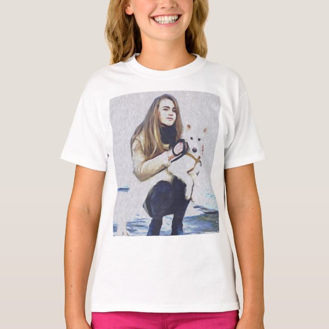 Camiseta Cachorro, Laika, Animais (Frente)