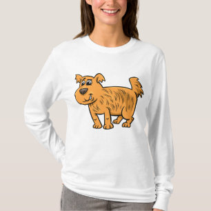 Camiseta Cachorro Laranja Desgrenhado