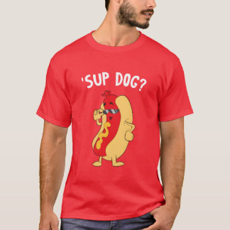 Camiseta Cachorro Legal Cachorro Quente com óculos Sunitas