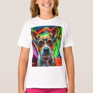 Camiseta Cachorro Legal com Óculos de Sol
