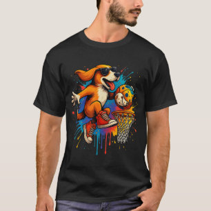Camiseta Cachorro legal de basquetebol Dunquerando Crianças