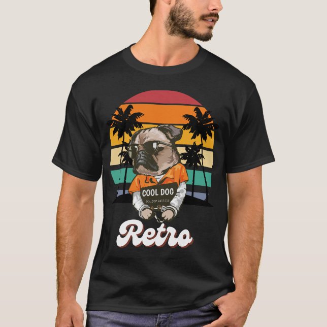 Camiseta Cachorro Legal : Retro (Frente)