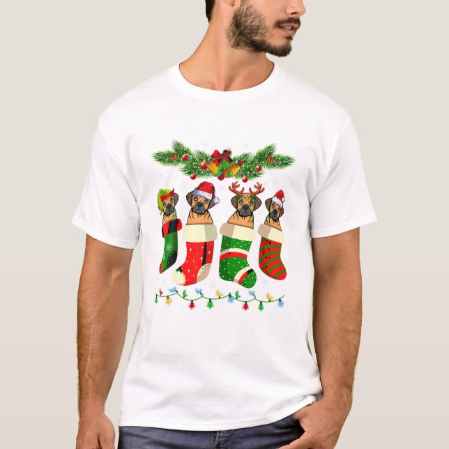 Camiseta Cachorro Leve No Natal (Frente)
