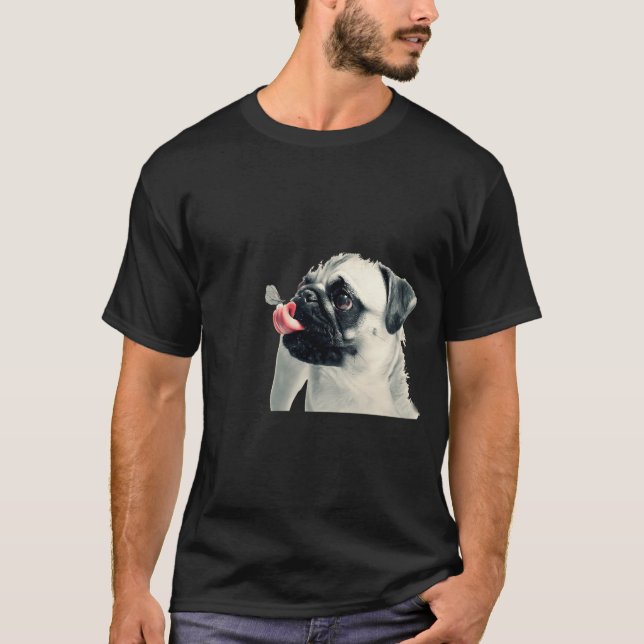 Camiseta cachorro limpa o cão (Frente)