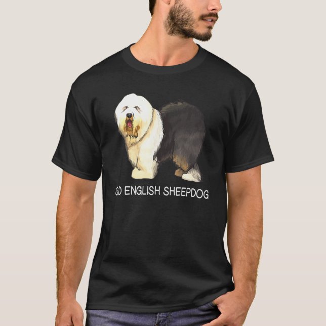 Camiseta Cachorro Louco de Ovelha Inglês (Frente)