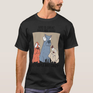 Camiseta Cachorro Louco Deus É Excelente Cachorros São Bons