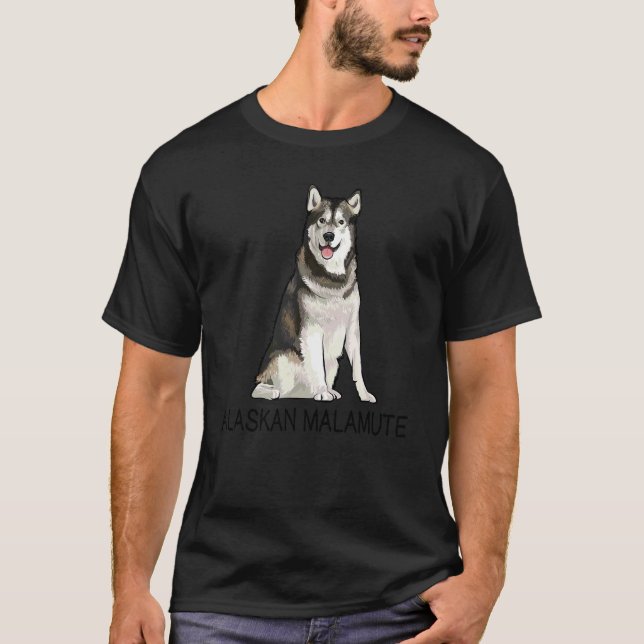 Camiseta Cachorro Louco Malamute do Alasca (Frente)