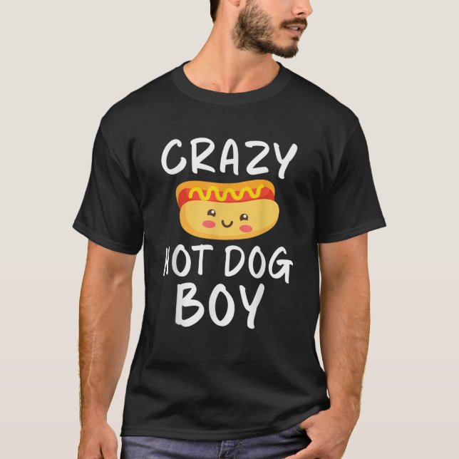 Camiseta Cachorro Louco Quente, Cachorro Quente (Frente)