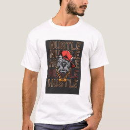 Camiseta Cachorro Louco Red Hat Hustle