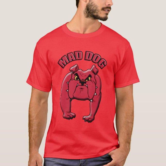 Camiseta Cachorro Louco Vermelho T (Frente)