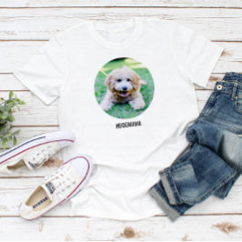 Camiseta Cachorro Lover Grande Círculo Personalizado de Fot