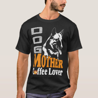 Camiseta Cachorro mãe amante do café