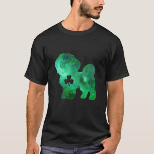 Camiseta Cachorro Mãe Cachorro Dia de São Patrício Shiu Poo
