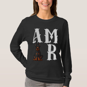 Camiseta Cachorro Mãe Cachorro Pai Doberman Pinscher Cachor