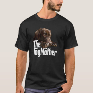 Camiseta Cachorro Mãe Chocolate Laboratório Mamãe Brown Lab