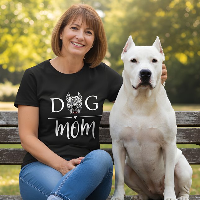 Camiseta Cachorro Mãe Cuja Banda Argentina (argentine dogo dog mom shirt)