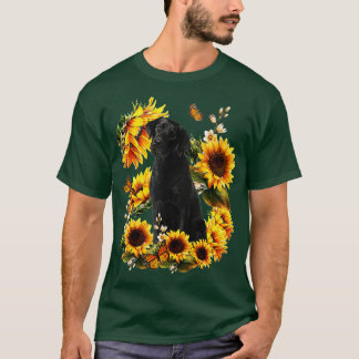 Camiseta Cachorro Mãe Dia de as mães Oferece Girassol Labra