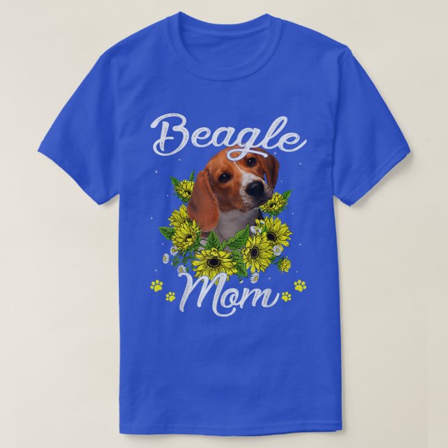 Camiseta Cachorro Mãe Dia de as mães Presente Girassol Mãe  (Frente do Design)