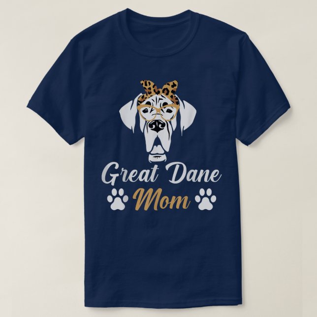 Camiseta Cachorro Mãe Dia de as mães Tee Engraçada Mãe Dane (Frente do Design)