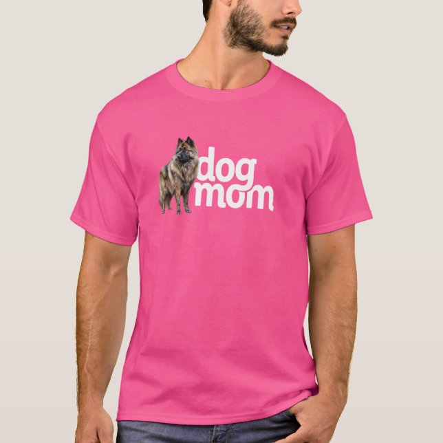 Camiseta Cachorro Mãe Keeshonden (Frente)