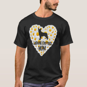 Camiseta Cachorro Mãe No Amor Flores Brancas De Margarida A