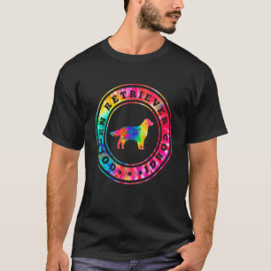 Camiseta Cachorro Mãe Pai Animal Tie Dye Golden Retriever C