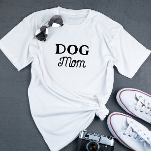 Camiseta Cachorro Mãe   Proprietário de Pet de Script Retro