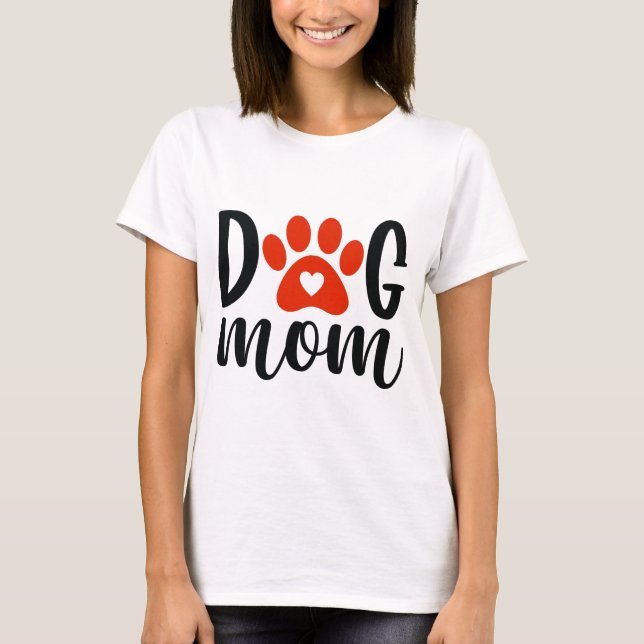 Camiseta Cachorro Mãe T-Shirt (Frente)