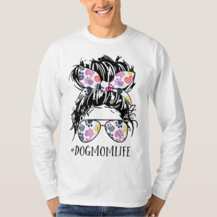 Camiseta Cachorro Mãe Vida Dia de as mães Cabelo Maluco Pap